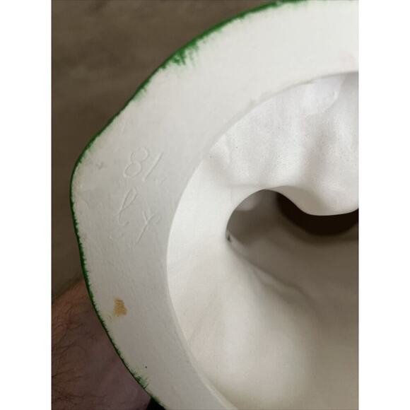 Vintage 13" Yozie Mold Ceramic Painted Pumpkin Head Scarecrow Halloween Decor - Picture 7 of 16